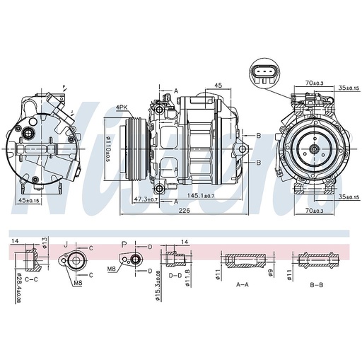 [FSE039] COMP. BMW X5 / X6 (07) CALSONIC CSE717