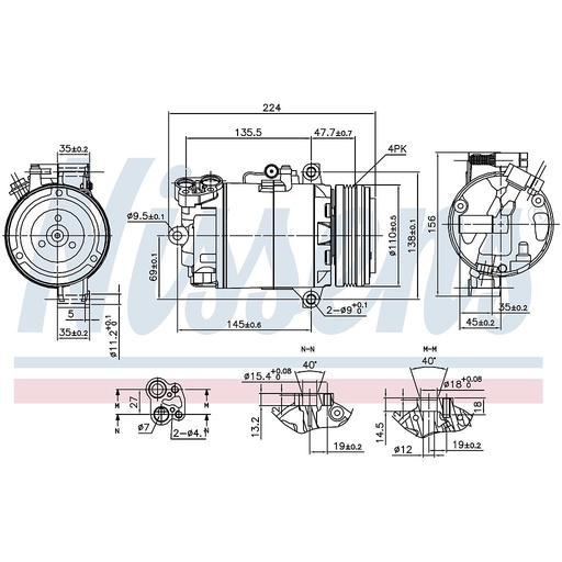 [FSE062] COMP. BMW E46/COMPACT (98) CALSONIC