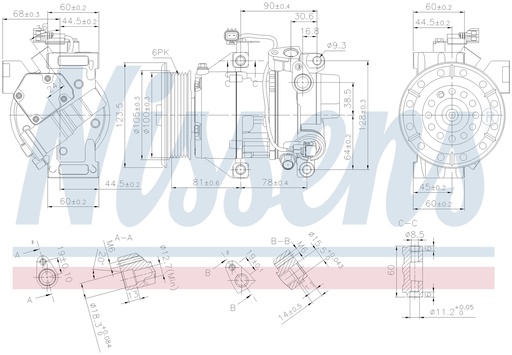[FSE087] COMP. TOYOTA AURIS/COROLLA (07) POLY-V6 ALTERNATIVO