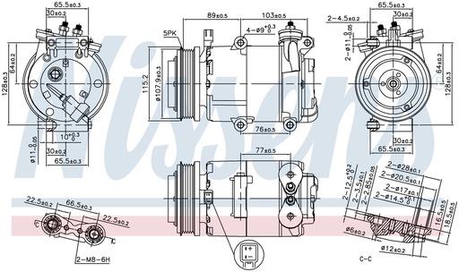 [FSE139] COMP. FORD FOCUS (05) 1,4