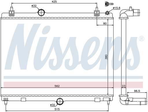 [05298] RAD. CITROEN C5 (08) 1,6HDI / 1,6THP / 1,6VTI / 2,0BLUEHDI / 2,0HDI