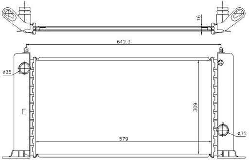 [05404] RAD. FIAT STILO (01) 1.2i 16v / 1.4i 16v / 1.6