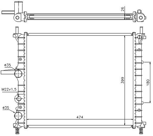 [05405] RAD. FIAT BRAVA-BRAVO (95) 1,6 16v