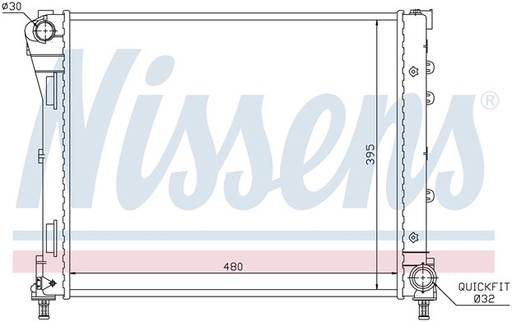 [05409] RAD. FIAT 500/PANDA (07) +/- 0.9/1.3D