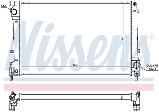 [05418] RAD. FIAT 500 (07) +/- 1.4i ABARTH