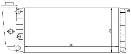 [05420] RAD. FIAT PANDA (86) 750 L-POP /900 IE/1.0 CL-S/ 1.0 IE/1.1SELECTA