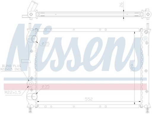 [05423] RAD. FIAT BRAVO/BRAVA (95) - 1.9TD