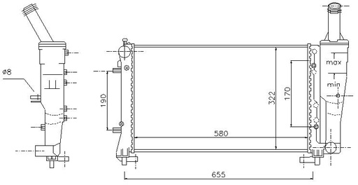 [05468] RAD. FIAT IDEA (04) 1.4i 16v
