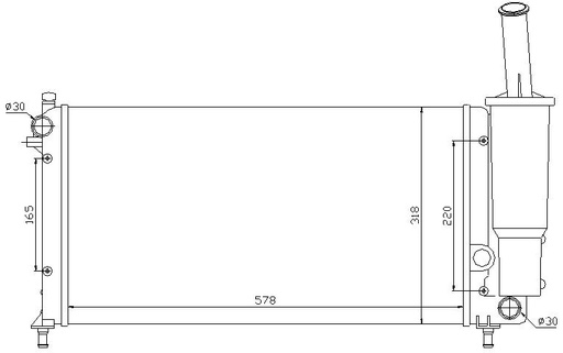 [05474] RAD. FIAT PUNTO II (99) 1.2 MOD. VALEO