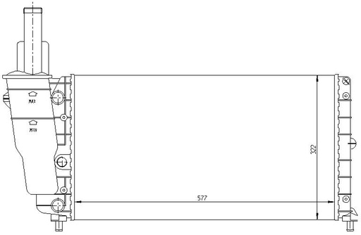 [05480] RAD. FIAT PUNTO 60 (93) 1.2