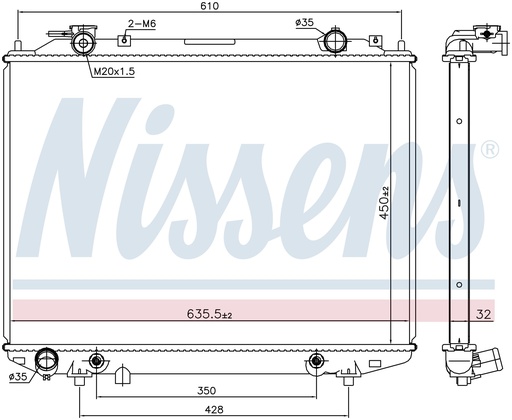 [05535] RAD. FORD RANGER (98) AUT 2,5DI-TDDI-TDCI / 2,9 / 3,0TDCI