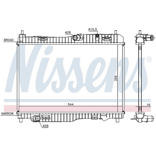 [05569] RAD. FORD B-MAX (12) 1,0 ECOBOOST