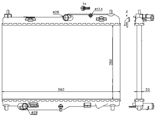 [05579] RAD. FORD FIESTA VI (08) 1.4TDCI / 1.6TDCI