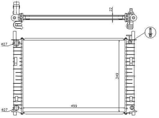 [05592] RAD. FORD FIESTA V (01) 1.3EFI / 1.4EFI / 1.4TDCi