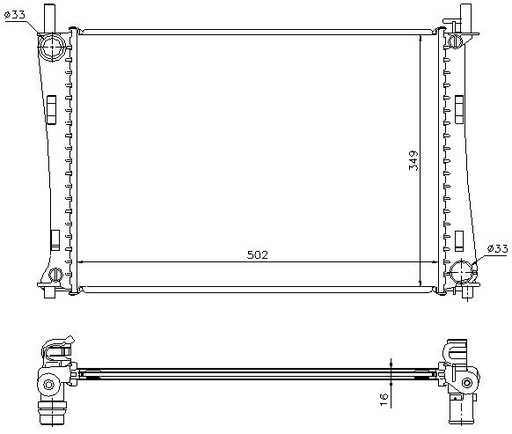 [05593] RAD. FORD FIESTA V (01) 1.3EFi