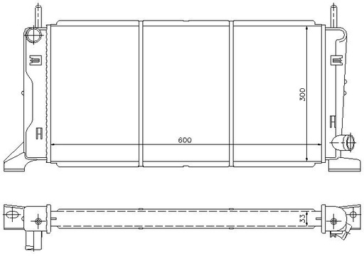 [05603] RAD. FORD ESCORT II (86-89) 1.4/1.4I/1.6/1.6I/1.6XR31/1.6D/1.8D