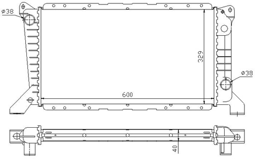 [05612] RAD. FORD TRANSIT IV (94) 2.5D