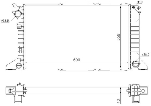 [05613] RAD. FORD TRANSIT V (94-00) 2.5 TD
