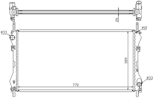 [05614] RAD. FORD TRANSIT VI (00) 2.0D / 2.0TDCi