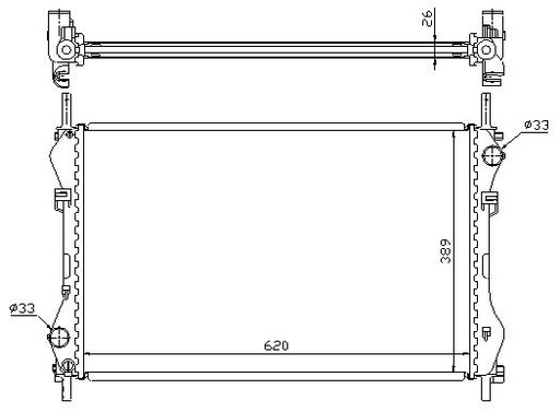 [05618] RAD. FORD TRANSIT VI (00) 2.4D-TD