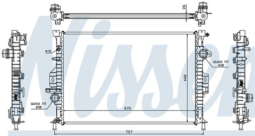 [05625] RAD. FORD/LAND ROVER/VOLVO (10) +/- M/A FOCUS/CMAX