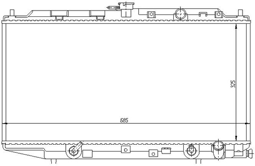 [05630] RAD. HONDA CIVIC III (87-91) 1.4/1.5/1.6/1.6