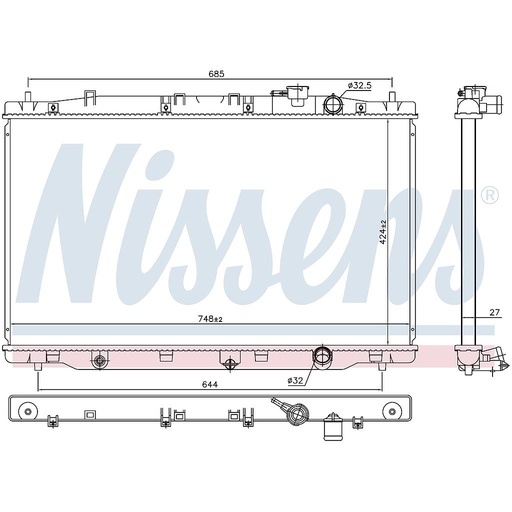[05643] RAD. HONDA CR-V (12) 1,6i-DTEC