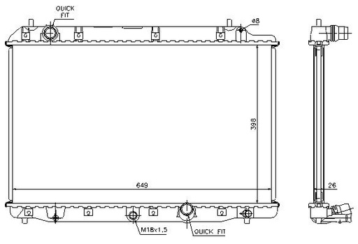[05671] RAD. HONDA CR-V (02) 2.2CDTi
