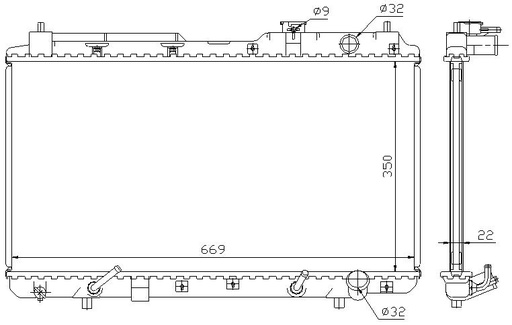 [05674] RAD. HONDA CR-V (97-02) 2.0i 16v