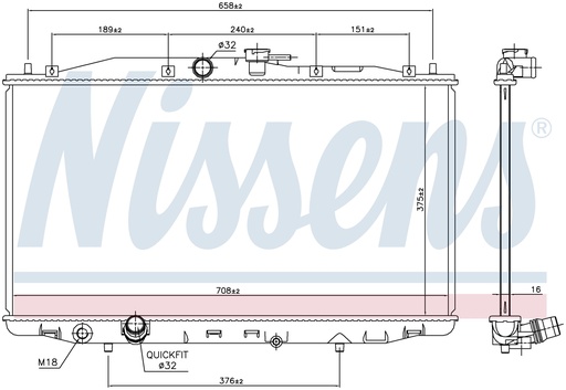 [05676] RAD. HONDA ACCORD (03) 2,0