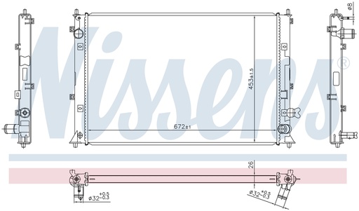 [05688] RAD. HONDA CIVIC (16) 1,0 / 1,5