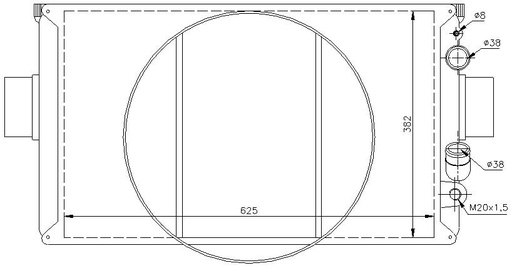 [05720] RAD. IVECO DAILY TD III (96) 35,8/4,10/TD