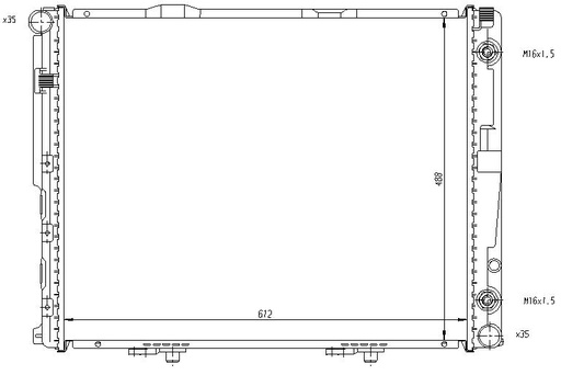 [05801] RAD. MERCEDES W124 (86-93) 300 TD / E300