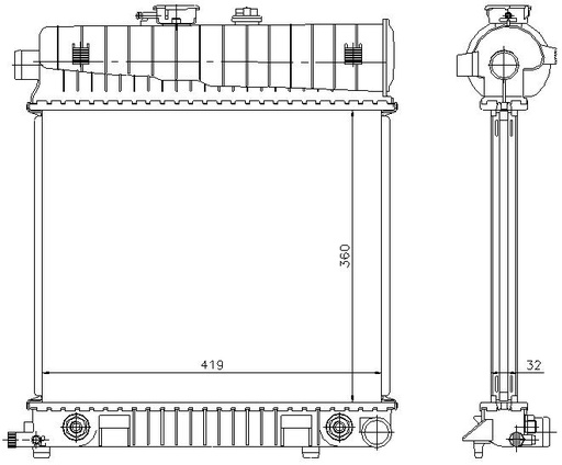 [05805] RAD. MERCEDES W202 (94) M/A - CON DEP. EXP
