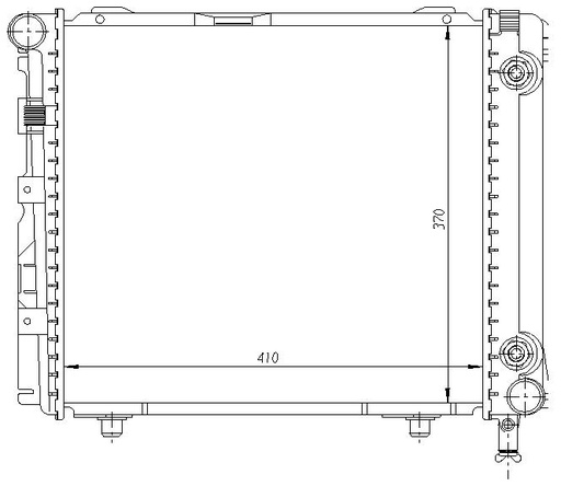 [05860] RAD. MERCEDES W201 190/200 (84-86) E 2.5 16v