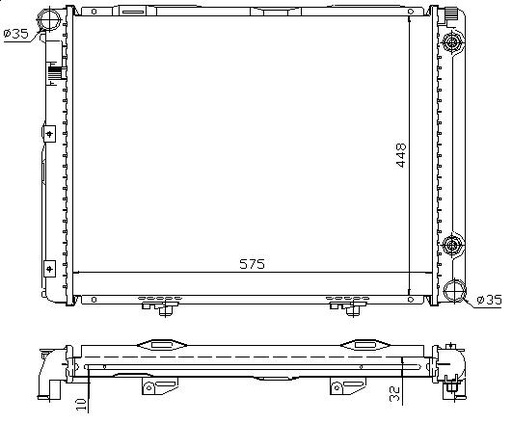[05890] RAD. MERCEDES W201 190 (89) M/A + E2.3
