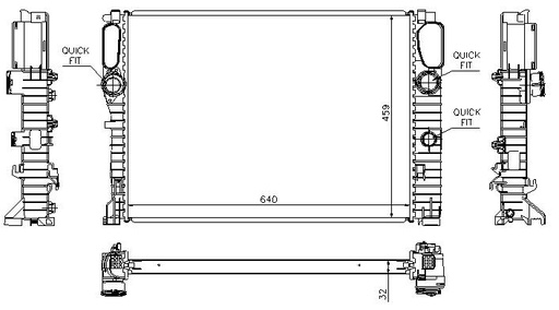 [05904] RAD. MERCEDES W211 (02) E200 / E220CDi / E270CDi