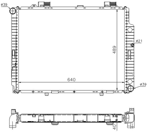 [05907] RAD. MERCEDES W210 (99-02) E270CDi / E320 CDi