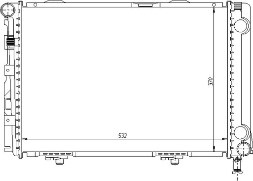 [05920] RAD. MERCEDES W124 200D-TD 75 CV (84)