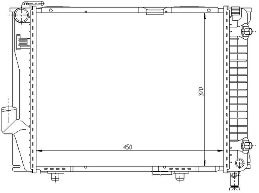 [05921] RAD. MERCEDES W124 (85 Y 93) 260E-CE/300 E-CE/E280/E320