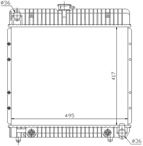 [05931] RAD. MERCEDES W123 240 D/280 E-CE (81-84)