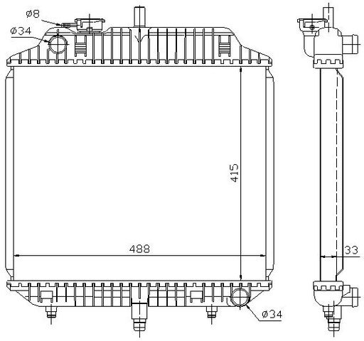 [05932] RAD. MERCEDES MEVOSA  FL 631 (EUROPA) /MB-100/MB-120/MB-180