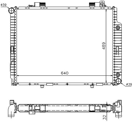 [06001] RAD. MERCEDES W210 (96) E290TD / E290
