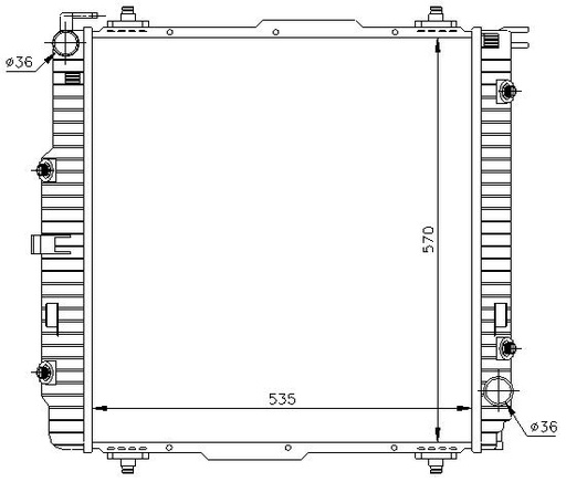 [06005] RAD. MERCEDES W461/W463 (89) CLASE G