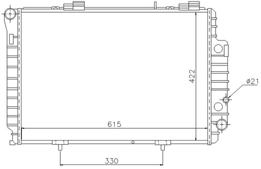 [06016] RAD. MERCEDES W202 (93) M/A + C200 Cdi/C220 Cdi