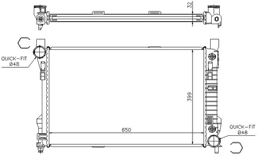 [06025] RAD. MERCEDES W203 (00) + M/A CLASE C