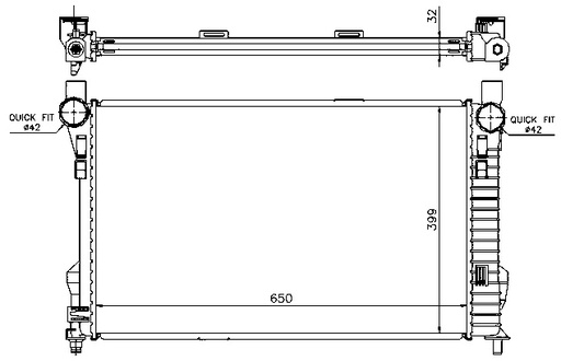 [06026] RAD. MERCEDES W203 (00) C270CDi / C320CDiF