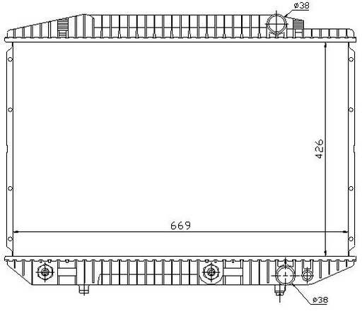 [06050] RAD. MERCEDES W126 (81) M/A +/- S380/S420/S500