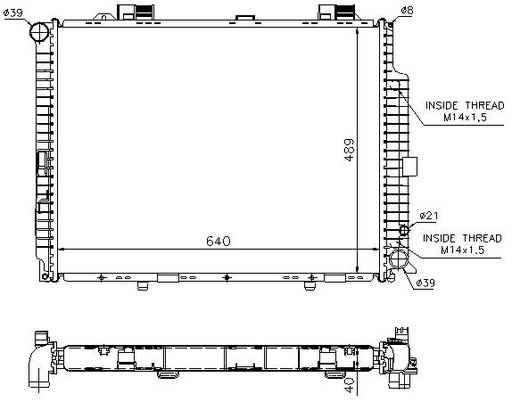 [06054] RAD. MERCEDES W210 E300 TD (96)
