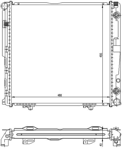 [06056] RAD. MERCEDES W124 (84) M/A + 200/200E